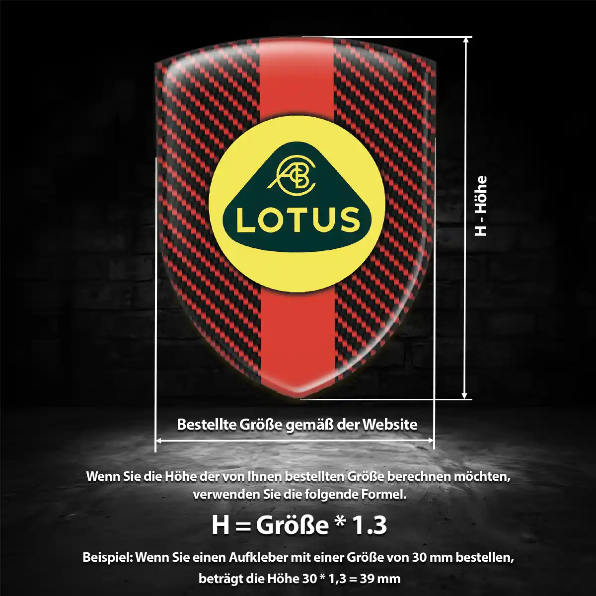 Lotus Aufkleber Silikon Embleme Interieurdesign