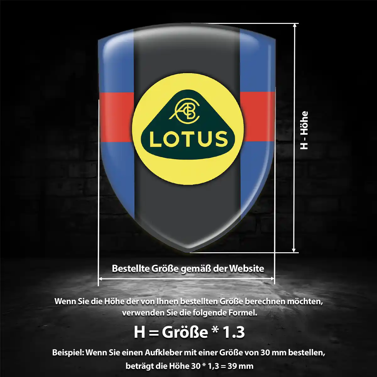 Lotus Aufkleber Silikon Embleme Limitierte Auflage