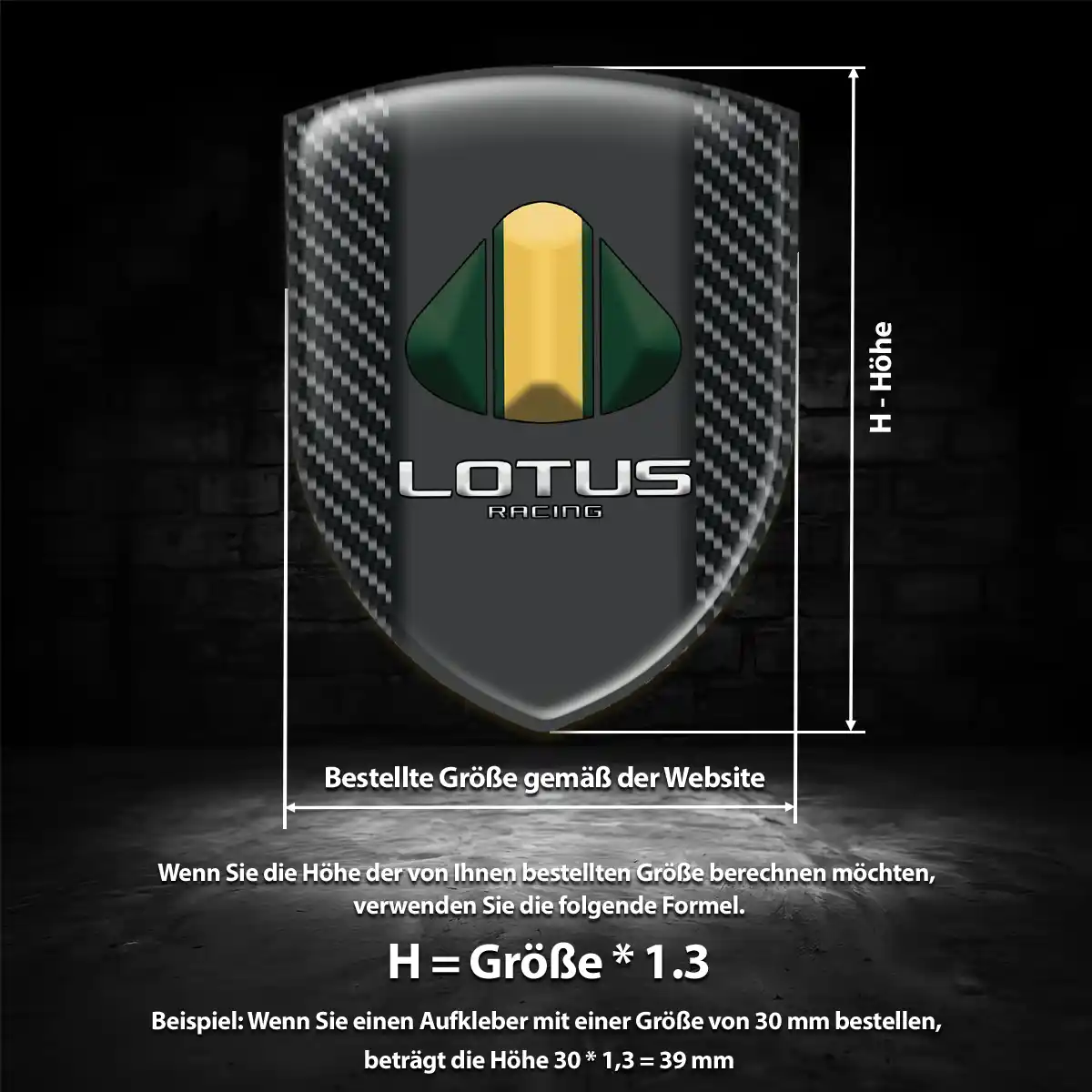 Lotus Aufkleber Silikon Embleme Modernes Design