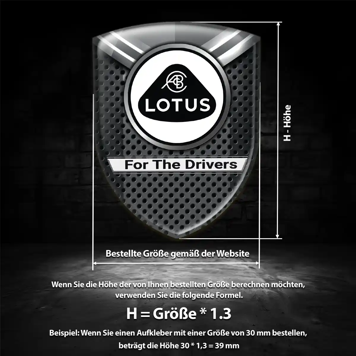 Lotus Aufkleber Silikon Embleme Premiumqualität