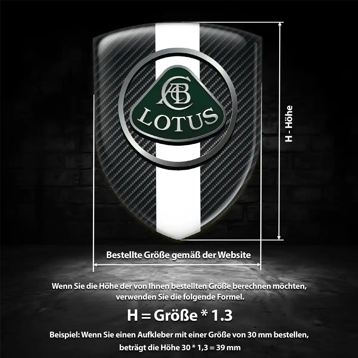 Lotus Aufkleber Wappen Anspruchsvolles Design