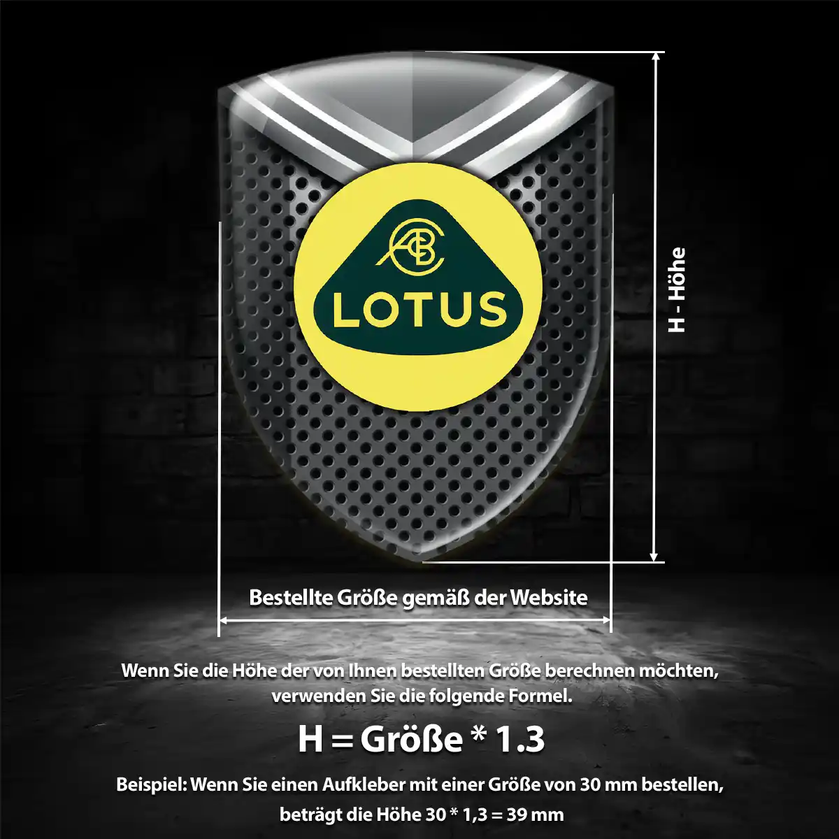 Lotus Aufkleber Wappen Ausdrucksstarkes Design