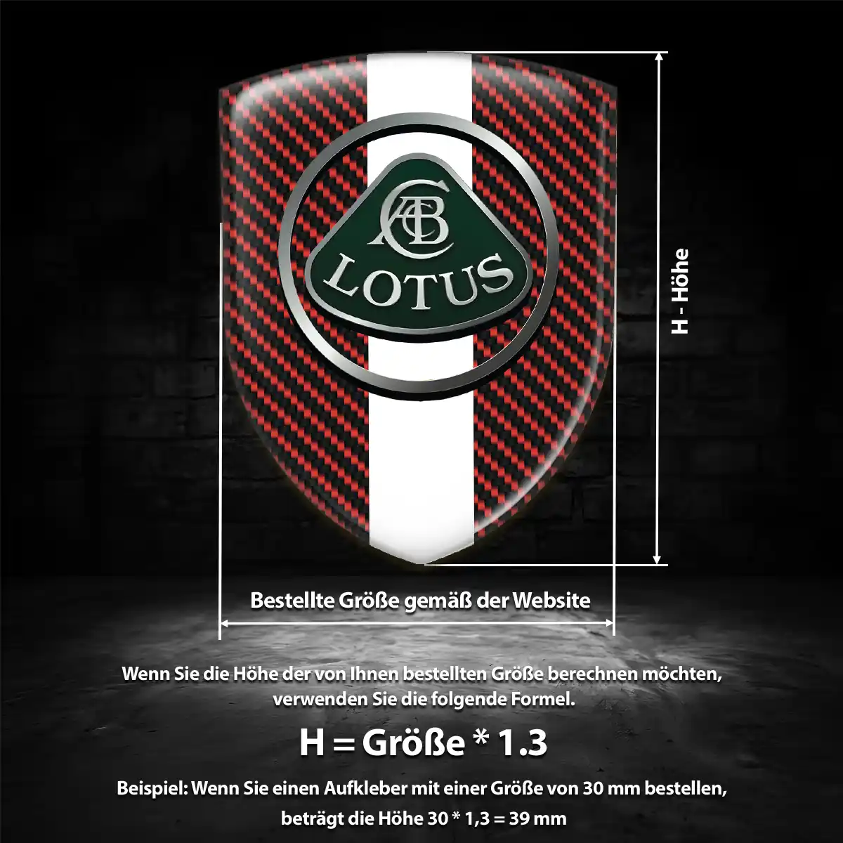Lotus Aufkleber Wappen Auto Anspruchsvolles Design
