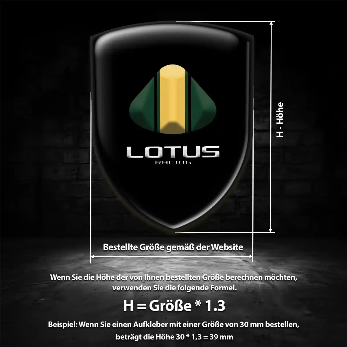 Lotus Aufkleber Wappen Auto Ausdrucksstarkes Design