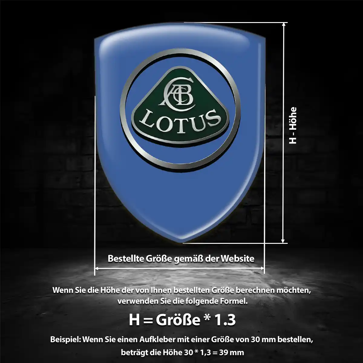 Lotus Aufkleber Wappen Auto Elegantes Design
