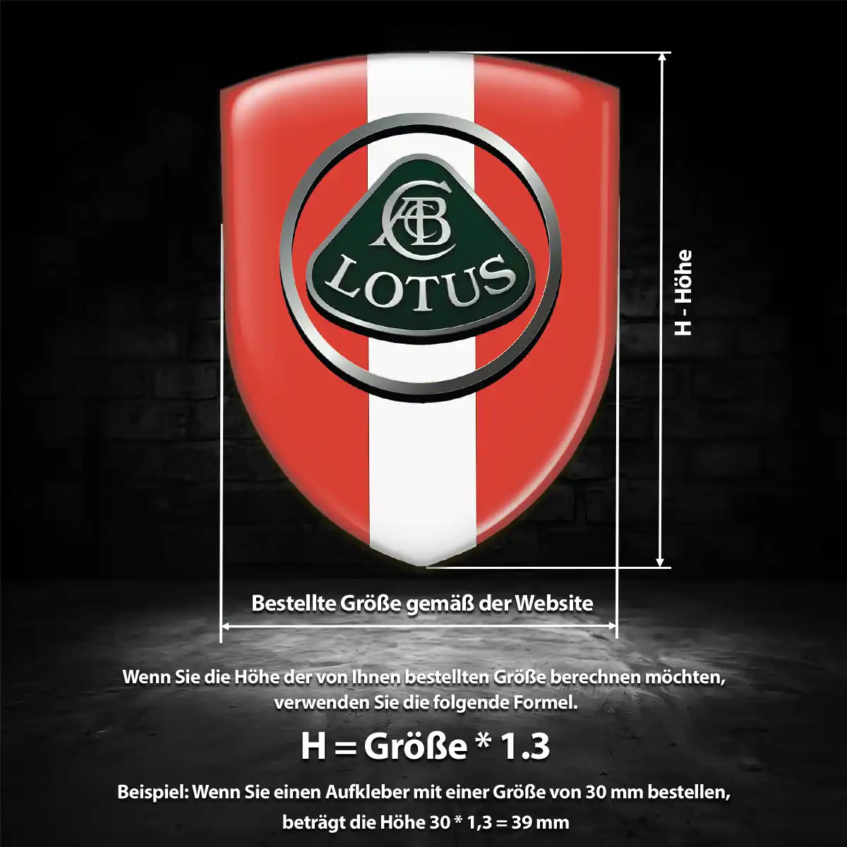 Lotus Aufkleber Wappen Auto Hohe Qualität