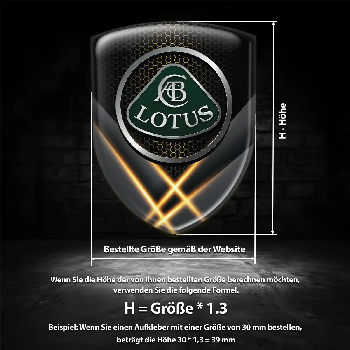 Lotus Aufkleber Wappen Auto Interieurdesign