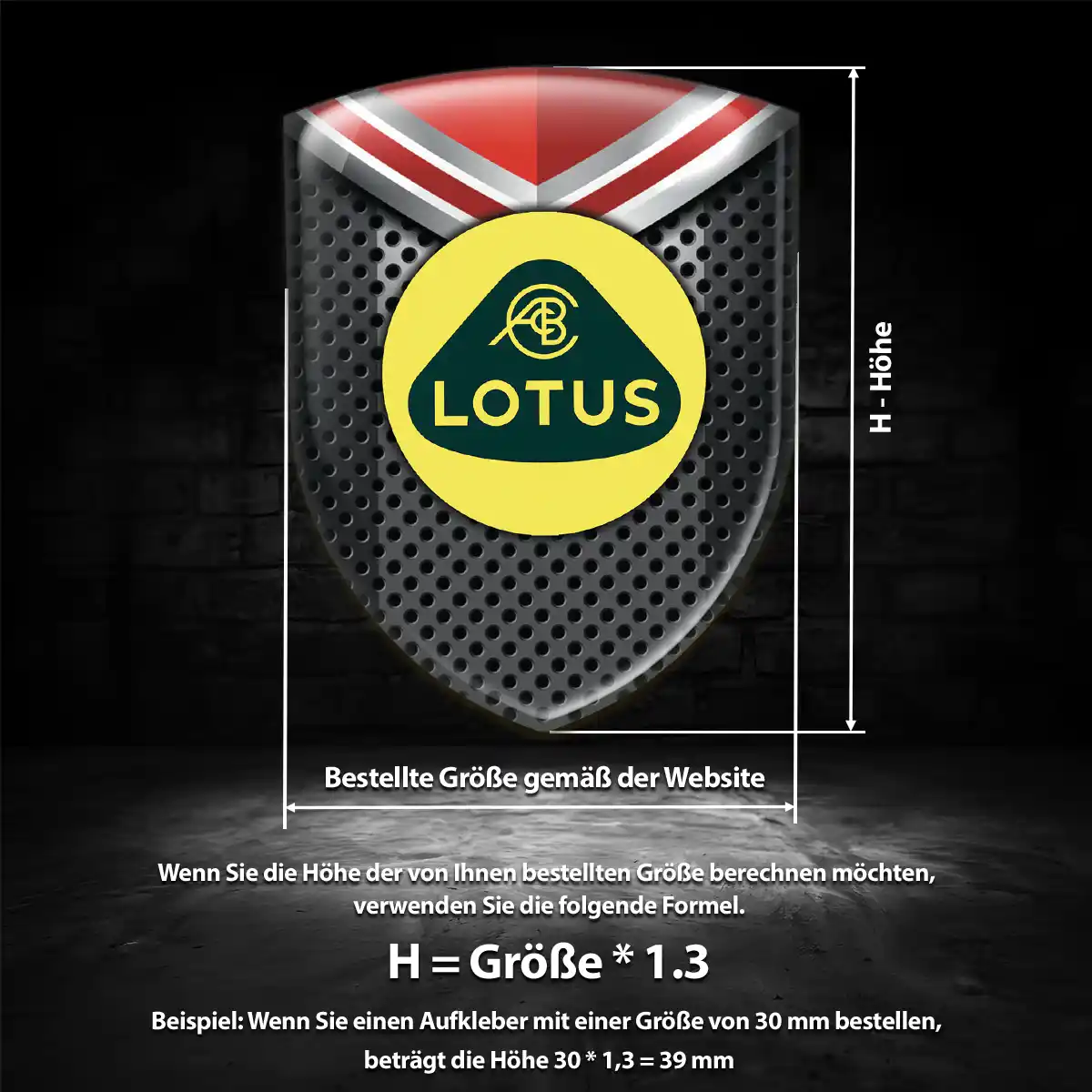 Lotus Aufkleber Wappen Auto Modernes Design