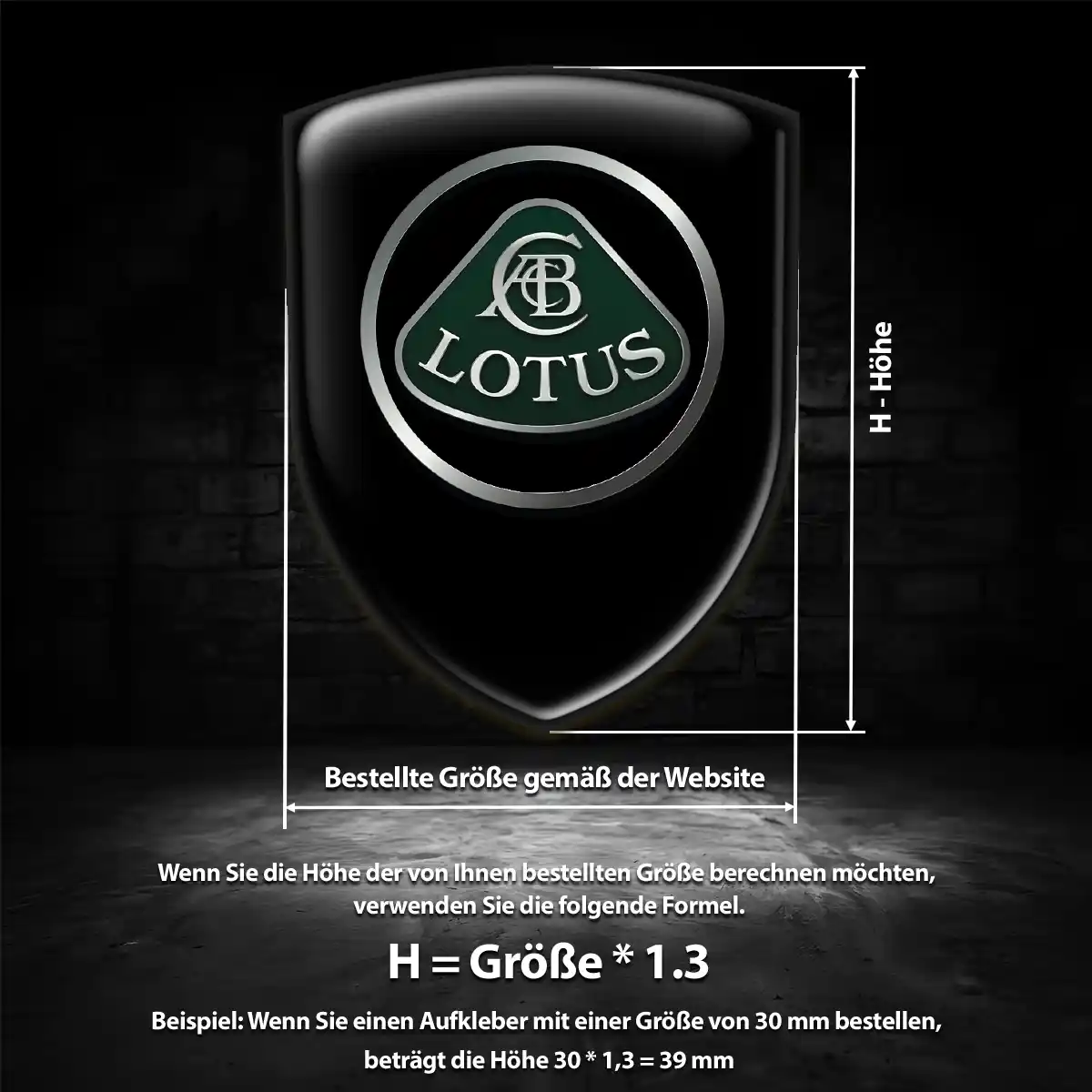 Lotus Aufkleber Wappen Auto Stilvolles Design