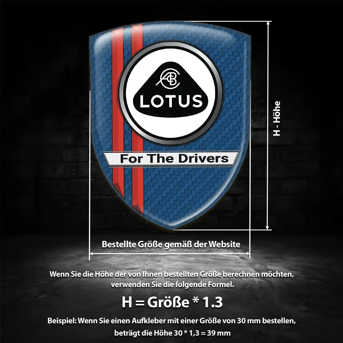 Lotus Aufkleber Wappen Edles Design