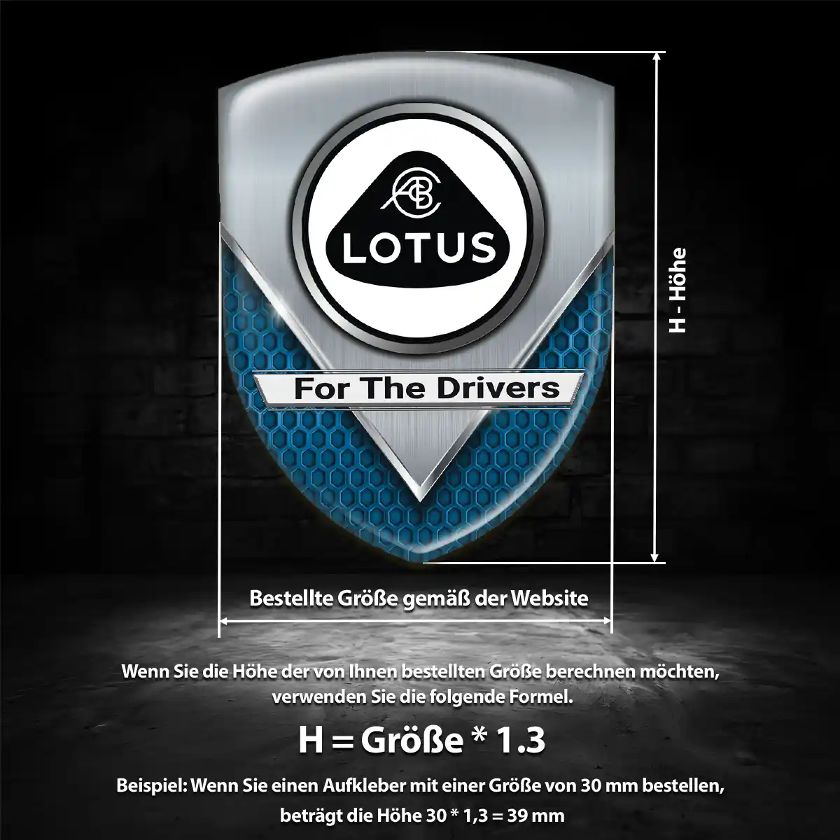 Lotus Aufkleber Wappen Emblem Anspruchsvolles Design