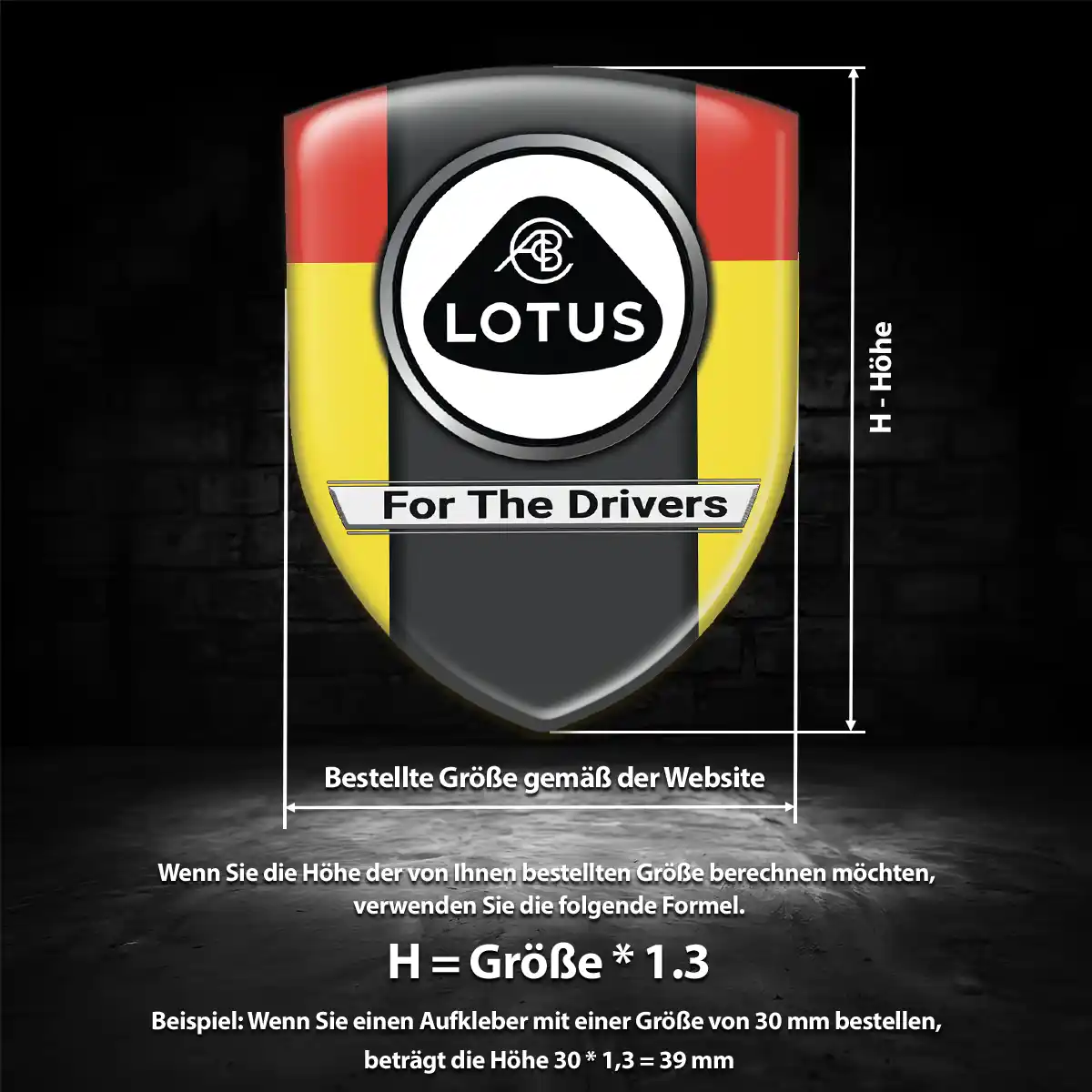 Lotus Aufkleber Wappen Emblem Ausdrucksstarkes Design