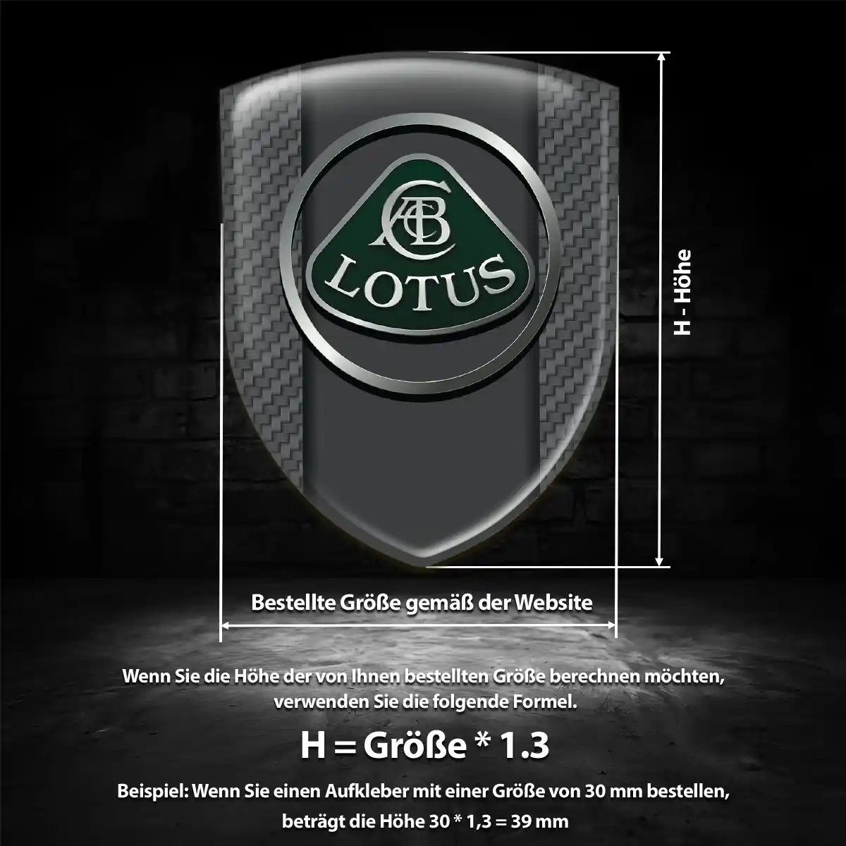 Lotus Aufkleber Wappen Emblem Auto Elegantes Design