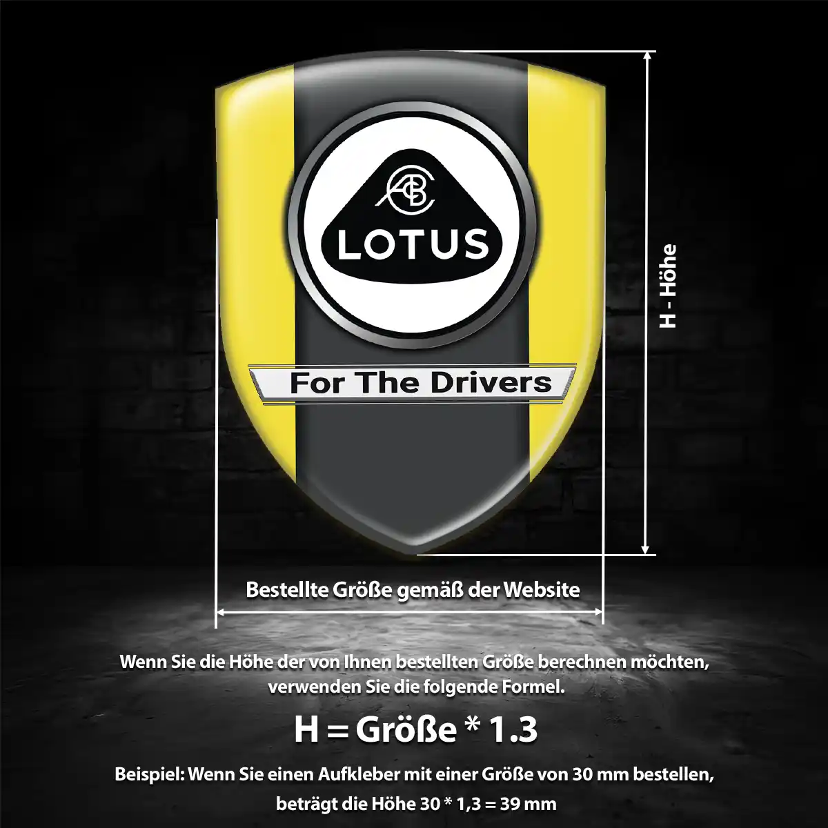 Lotus Aufkleber Wappen Emblem Auto Exterieurdesign