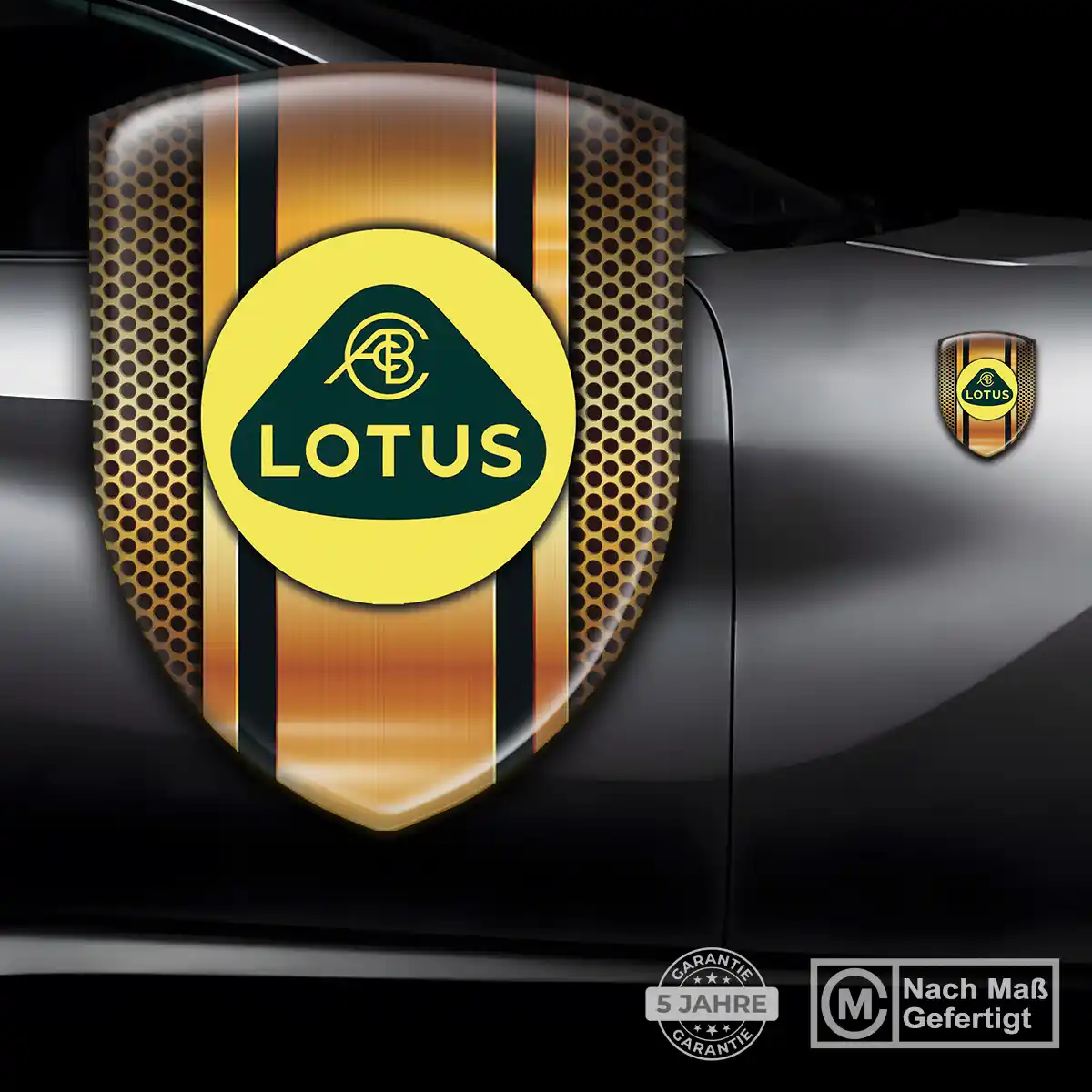Lotus Aufkleber Wappen Emblem Auto Hochwertiges Harz