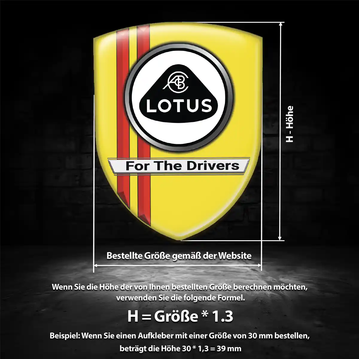 Lotus Aufkleber Wappen Emblem Auto Hohe Qualität