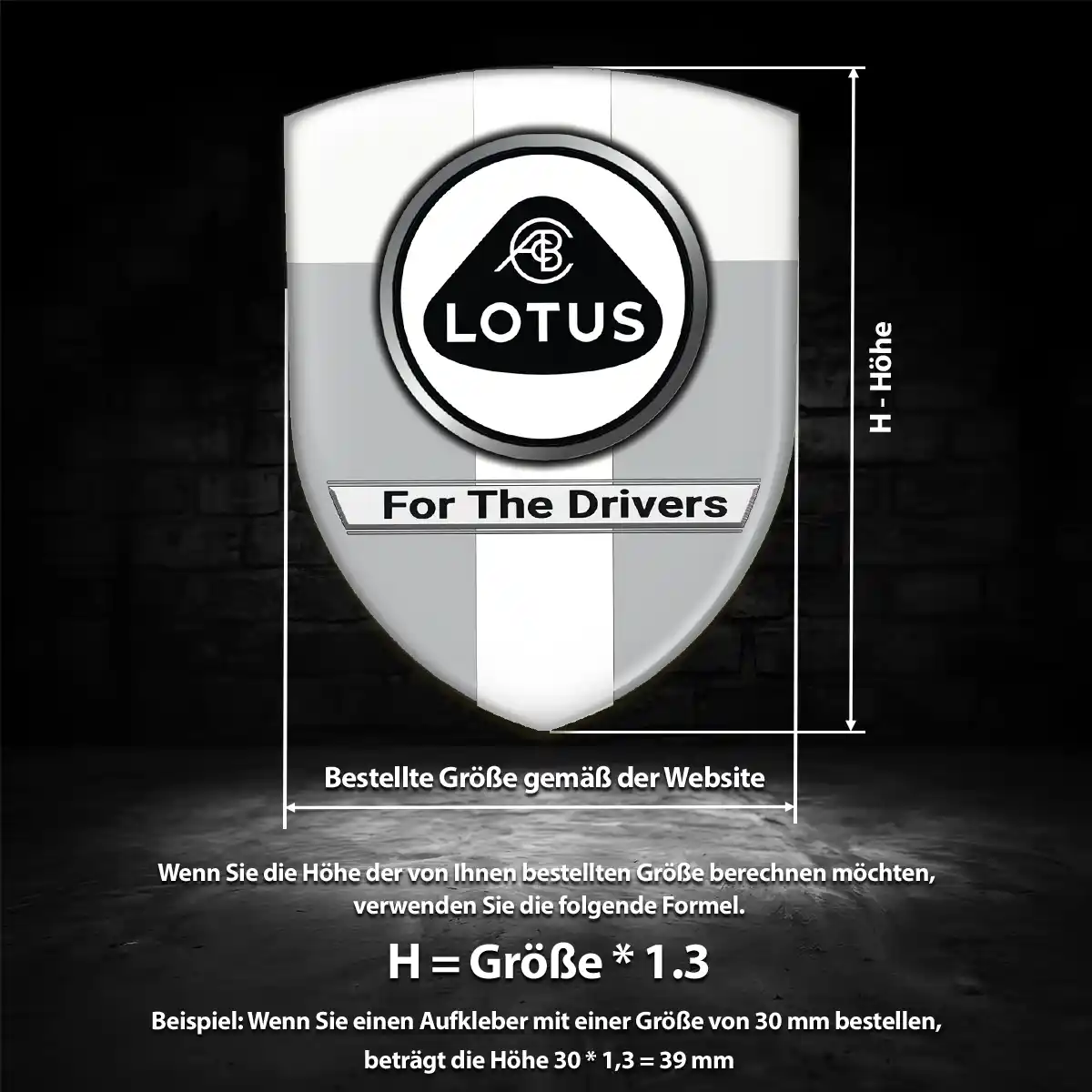 Lotus Aufkleber Wappen Emblem Auto Interieurdesign