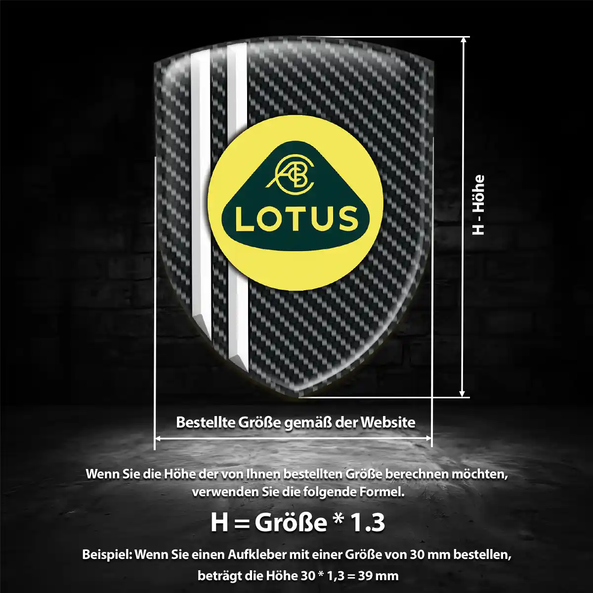Lotus Aufkleber Wappen Emblem Auto Limitierte Auflage