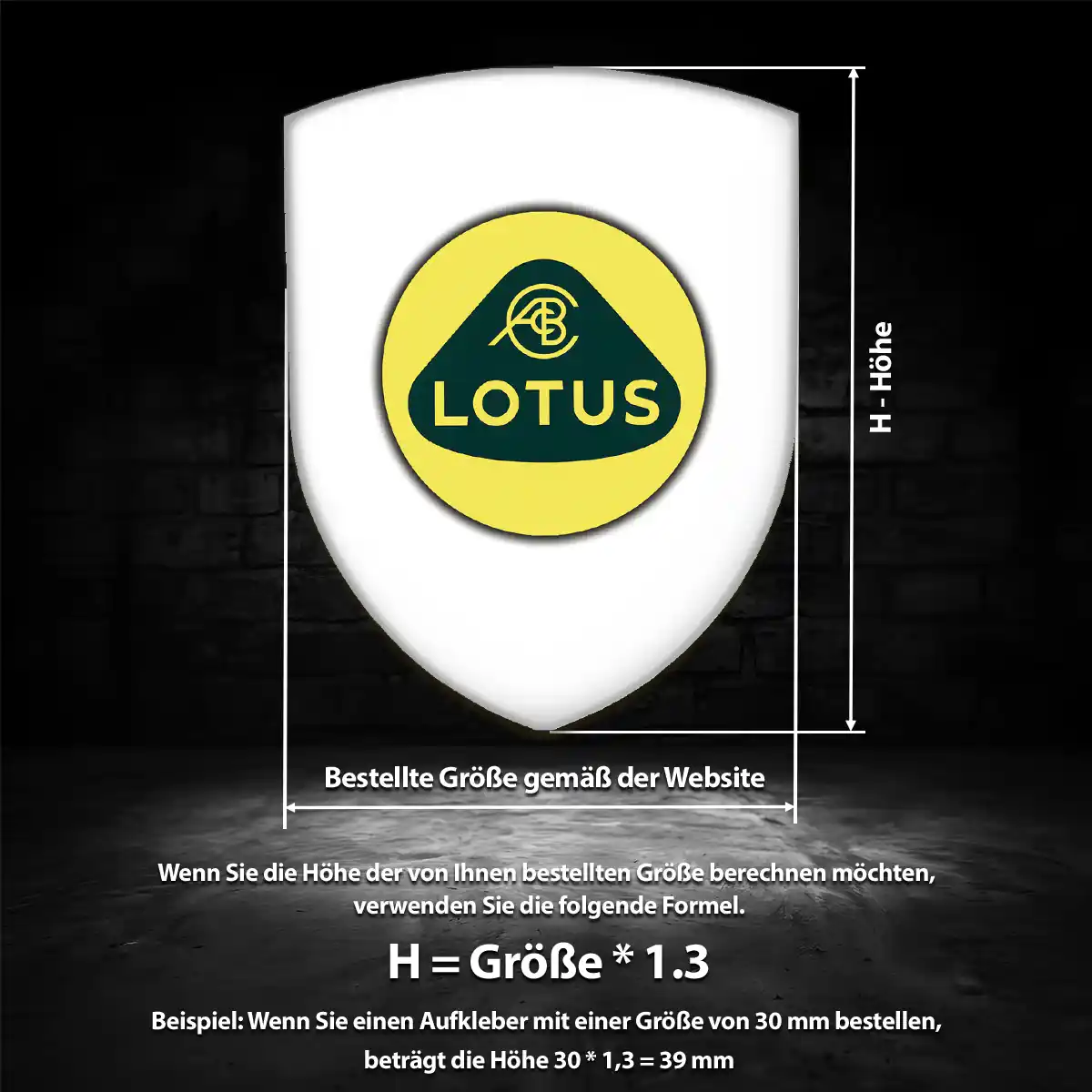 Lotus Aufkleber Wappen Emblem Auto Modernes Design