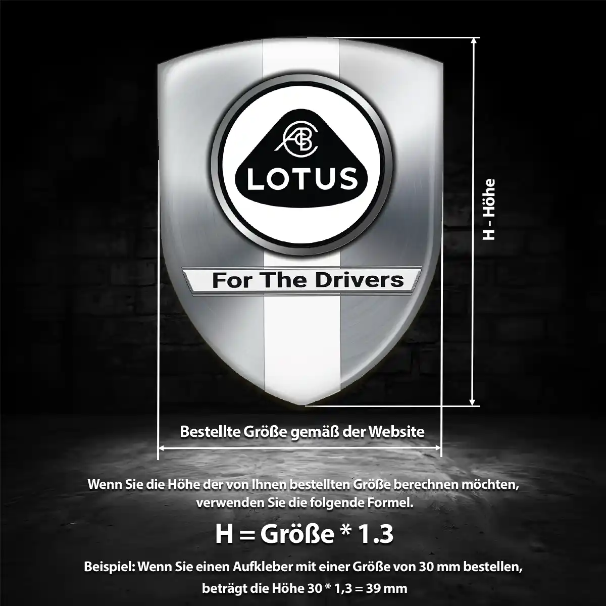 Lotus Aufkleber Wappen Emblem Auto Premiumqualität