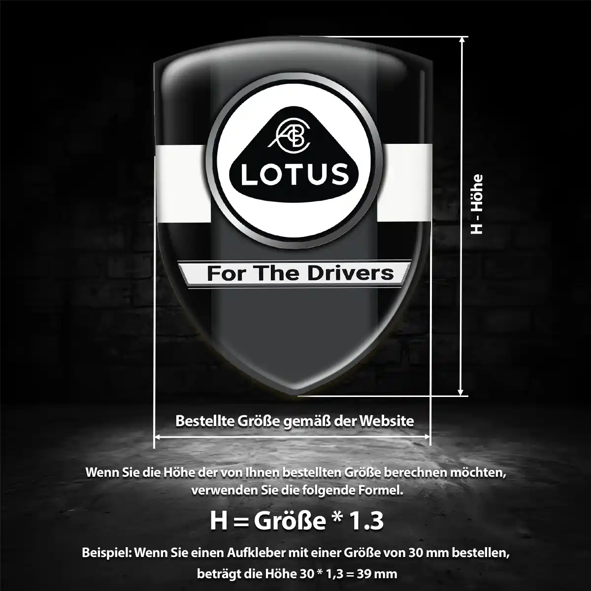Lotus Aufkleber Wappen Emblem Auto Tuningfahrzeug
