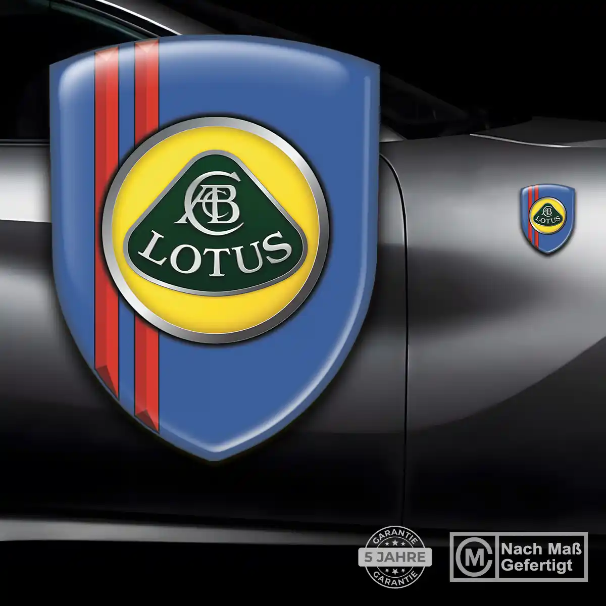 Lotus Aufkleber Wappen Emblem Edles Design