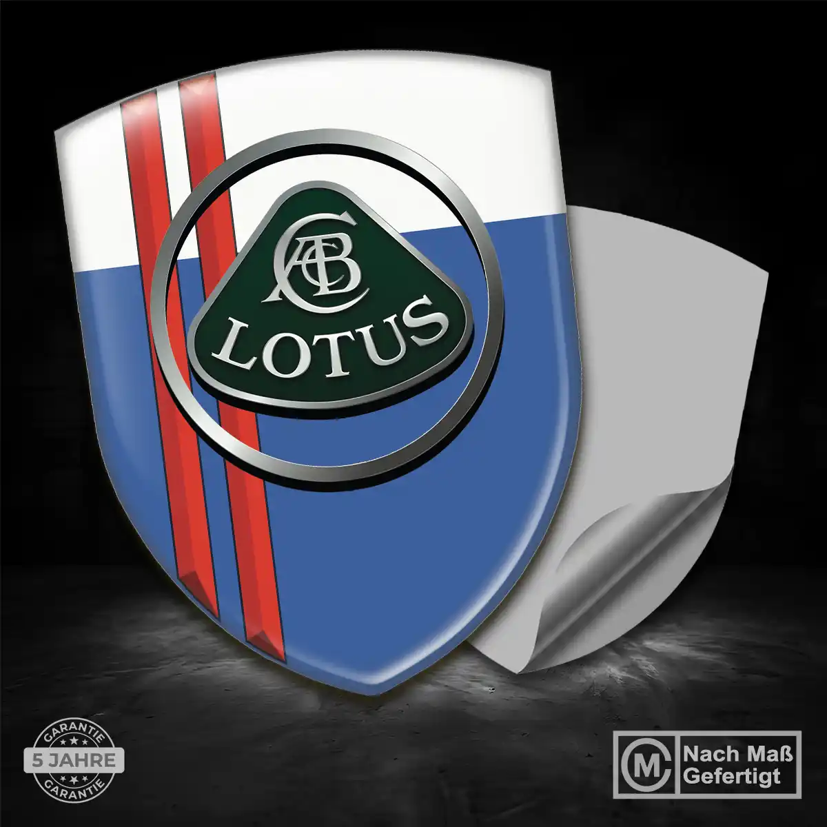 Lotus Aufkleber Wappen Emblem Premium-Edition
