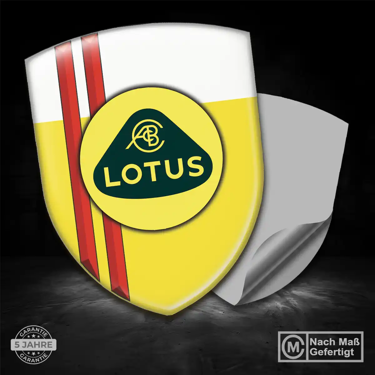Lotus Aufkleber Wappen Hochwertiges Harz