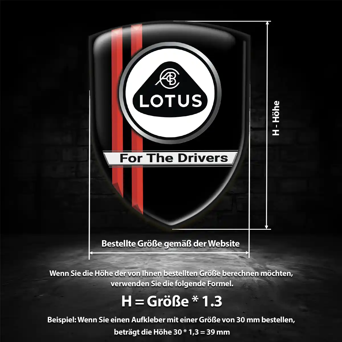 Lotus Aufkleber Wappen Markenedition