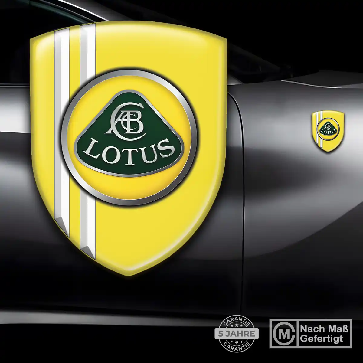 Lotus Aufkleber Wappen Tuningfahrzeug