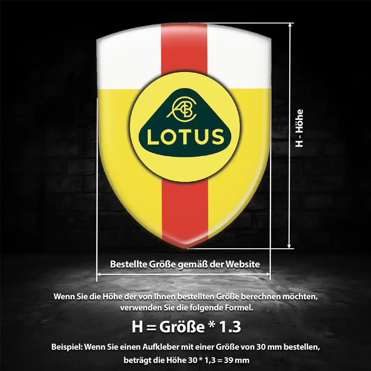 Lotus Emblem Aufkleber Anspruchsvolles Design