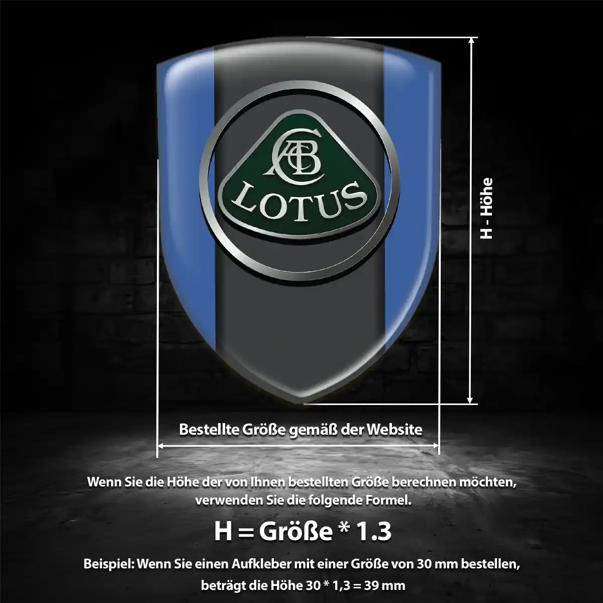 Lotus Emblem Aufkleber Ausdrucksstarkes Design