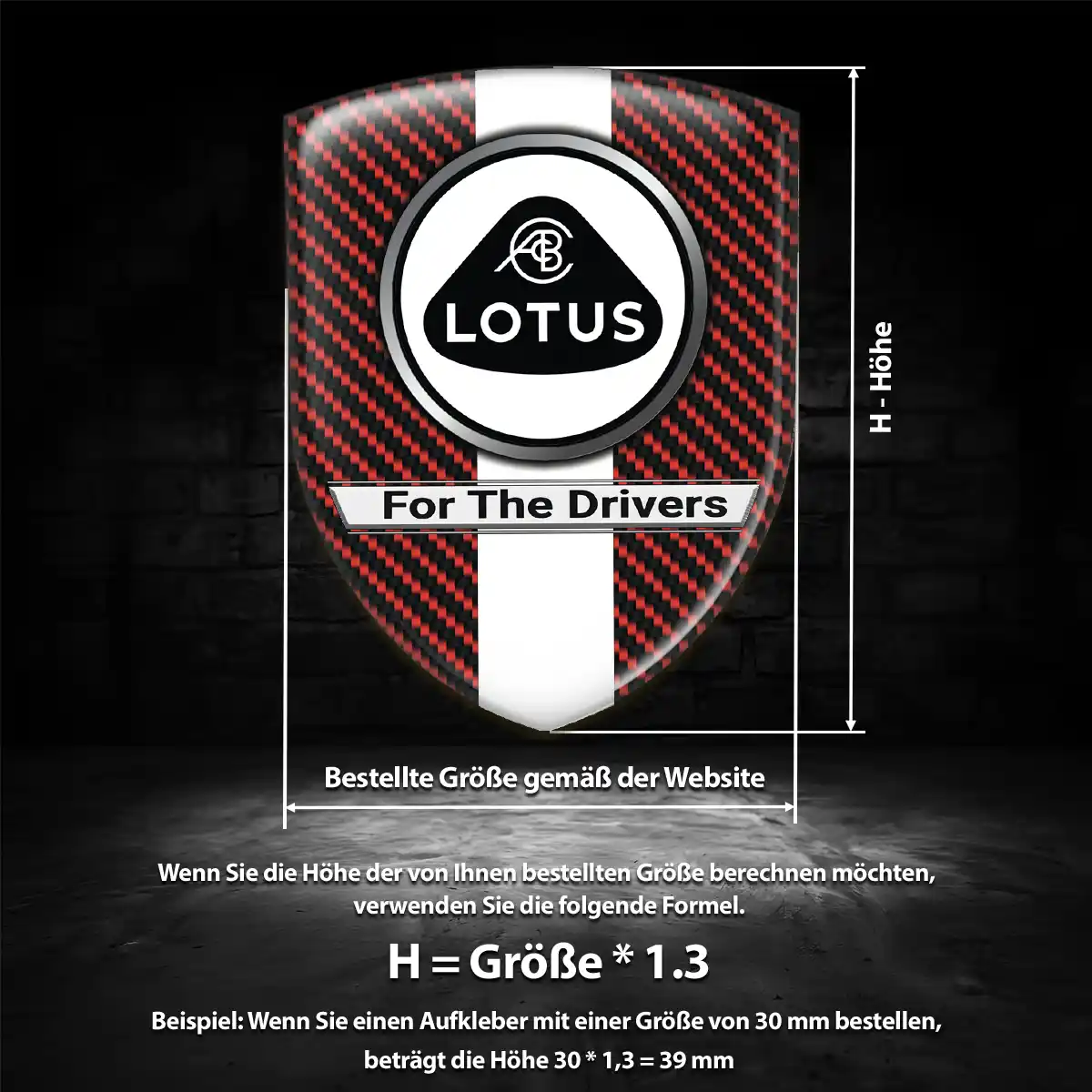 Lotus Emblem Aufkleber Auto Exterieurdesign