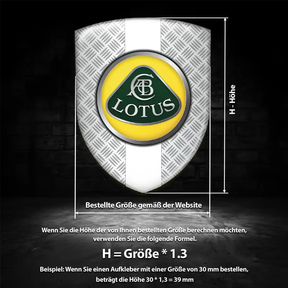 Lotus Emblem Aufkleber Auto Hochwertiges Harz