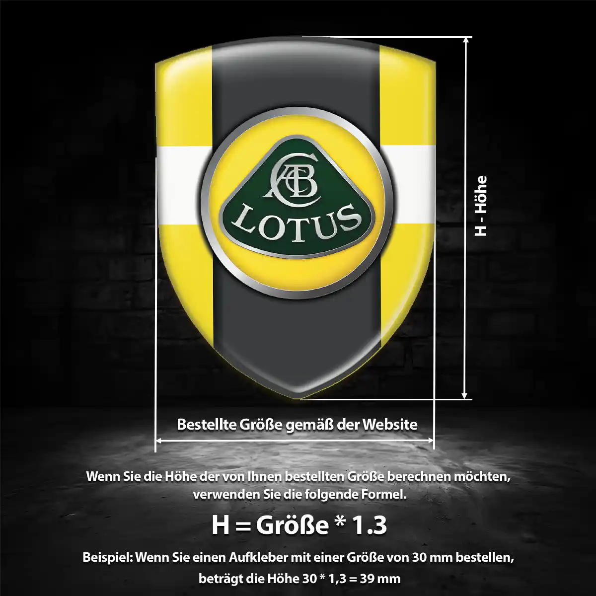 Lotus Emblem Aufkleber Auto Interieurdesign