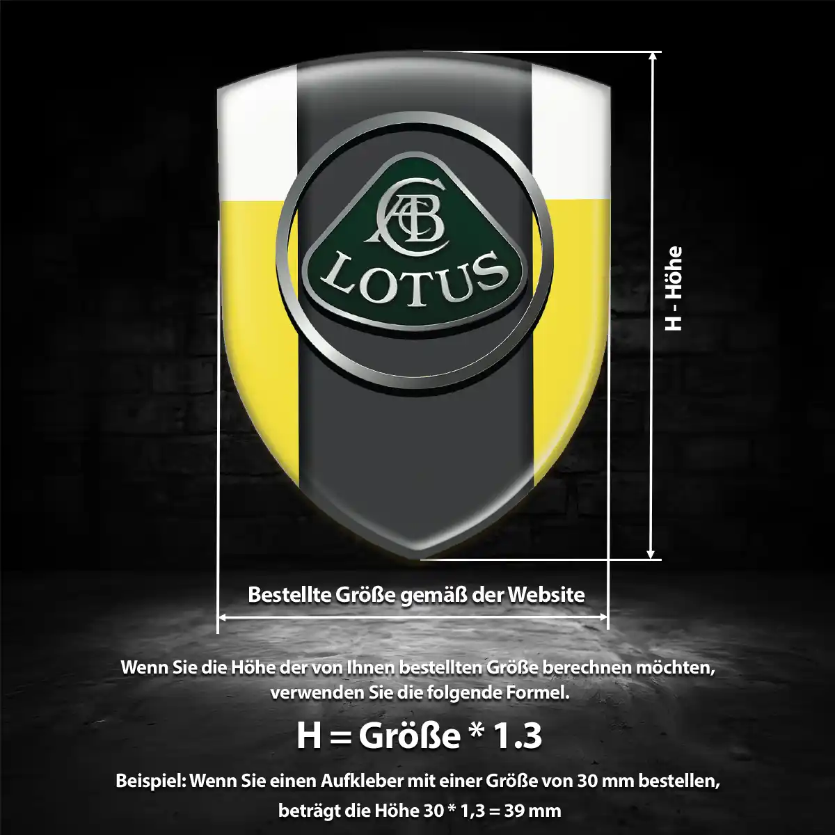 Lotus Emblem Aufkleber Auto Luxus-Edition
