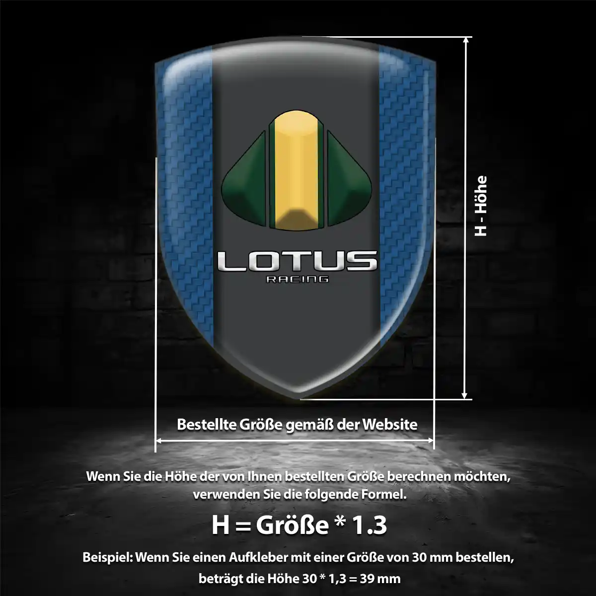 Lotus Emblem Aufkleber Auto Markenedition