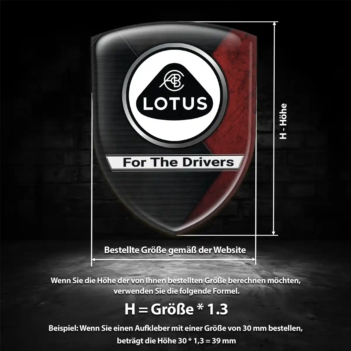 Lotus Emblem Aufkleber Edles Design