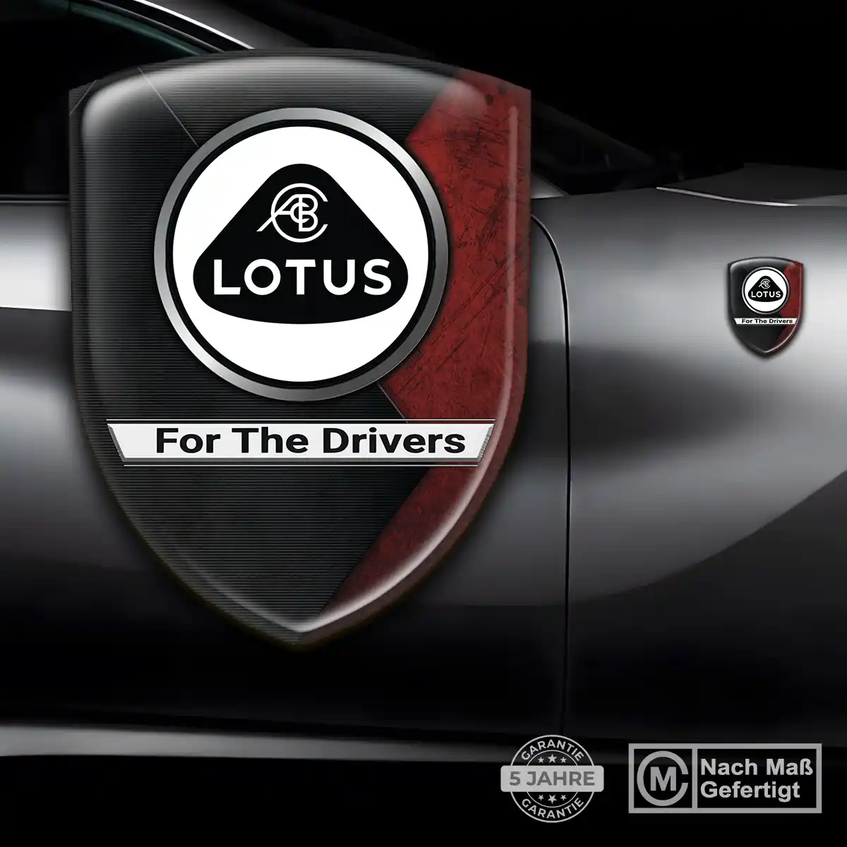 Lotus Emblem Aufkleber Edles Design