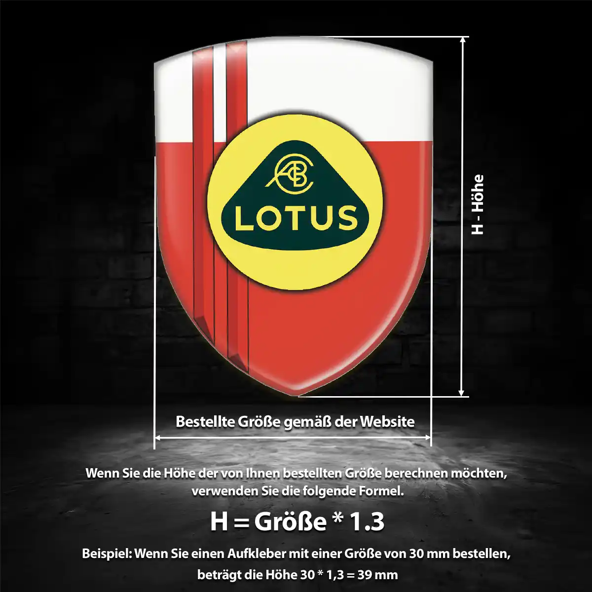 Lotus Emblem Aufkleber Erstklassige Qualität