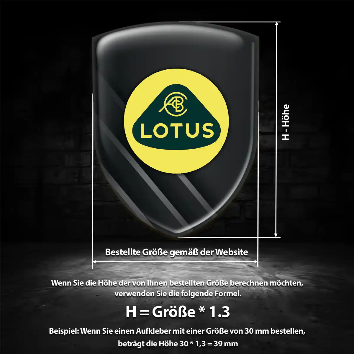 Lotus Emblem Aufkleber Modernes Design
