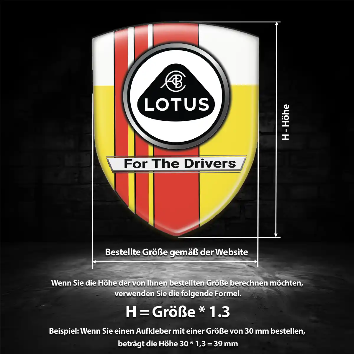 Lotus Emblem Aufkleber Premium-Edition