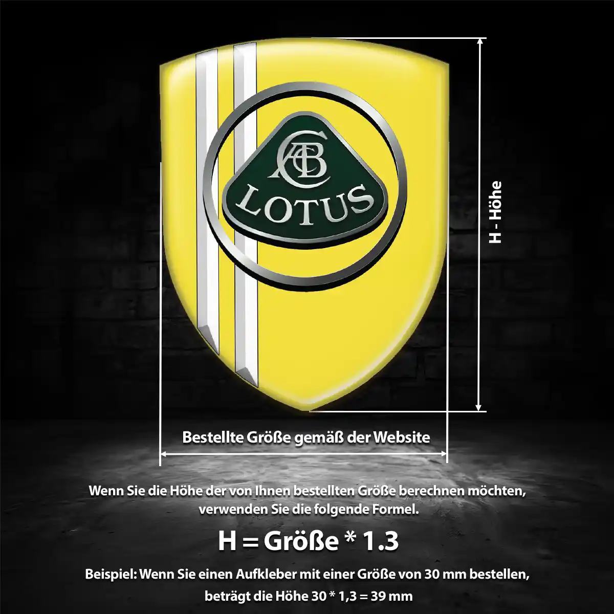Lotus Emblem Aufkleber Stilvolles Design