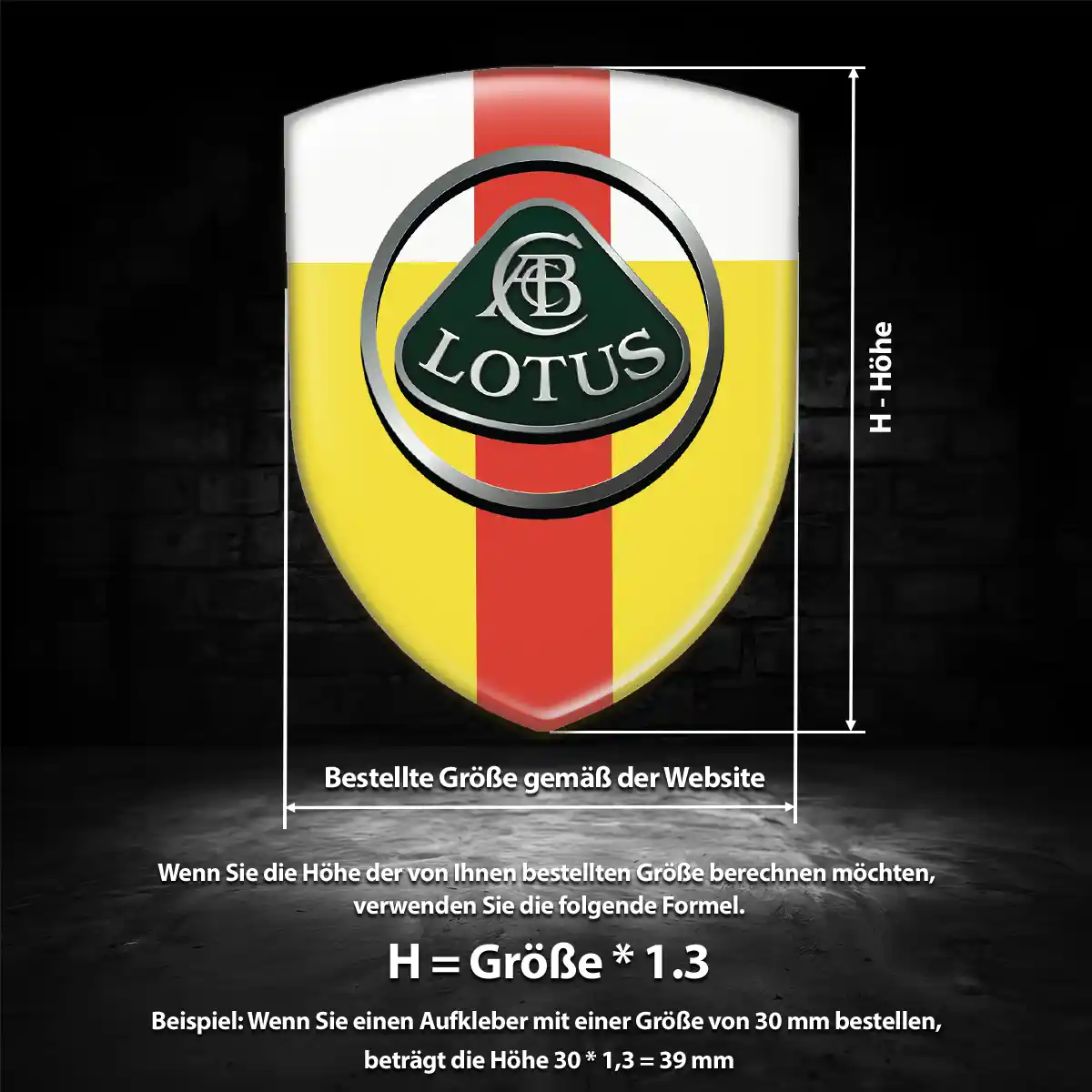 Lotus Emblem Aufkleber Wappen Anspruchsvolles Design