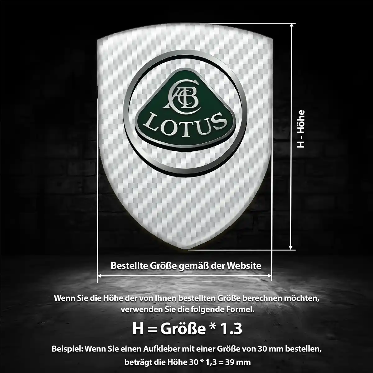 Lotus Emblem Aufkleber Wappen Auto Exterieurdesign