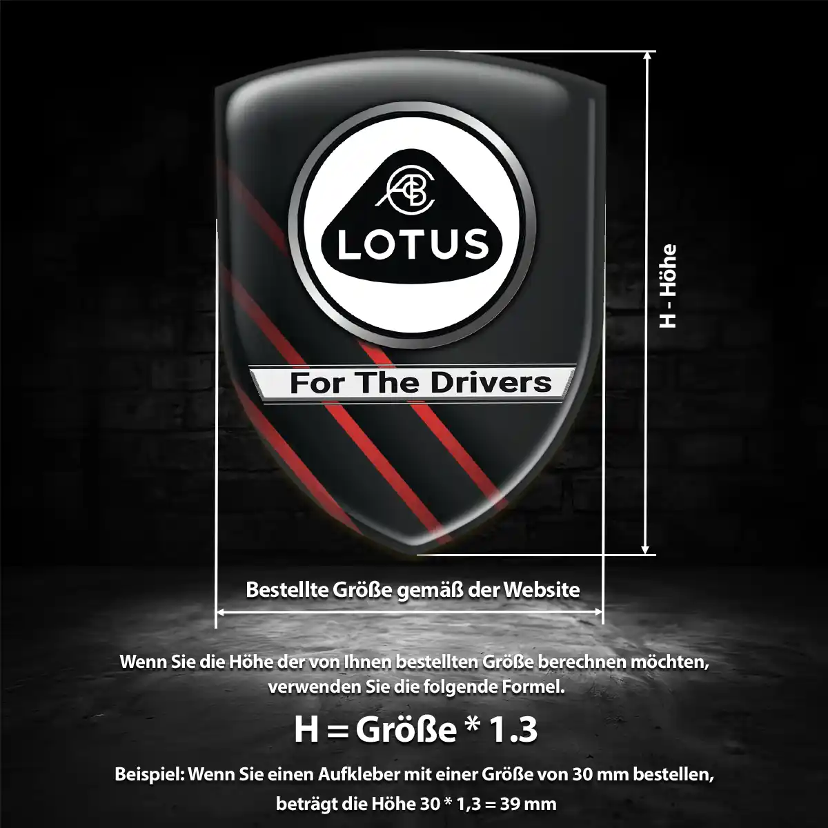 Lotus Emblem Aufkleber Wappen Auto Luxus-Edition
