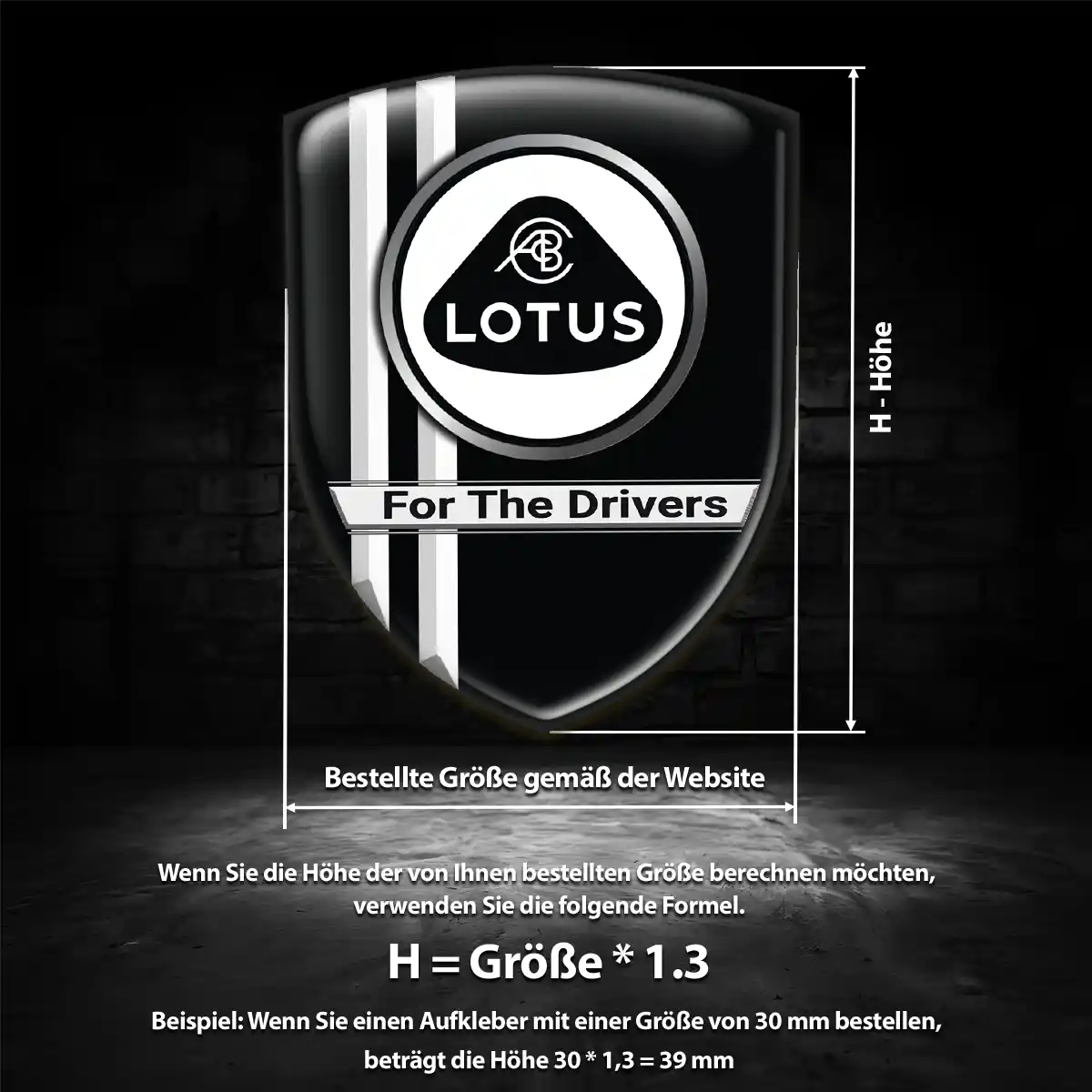 Lotus Emblem Aufkleber Wappen Auto Markenedition