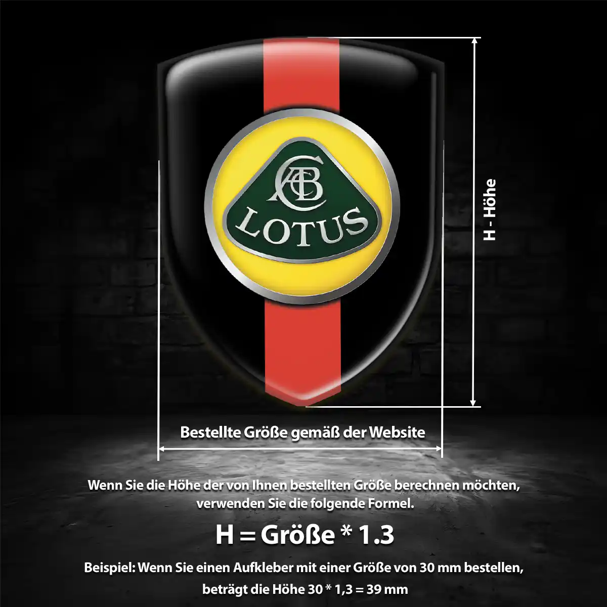 Lotus Emblem Aufkleber Wappen Auto Modernes Design