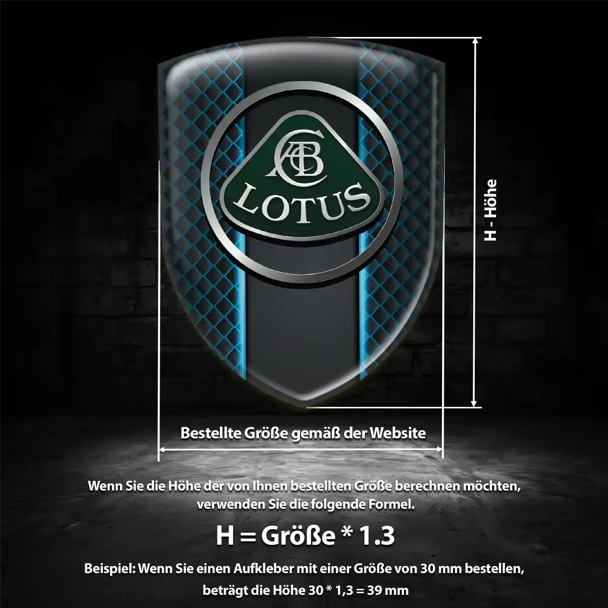 Lotus Emblem Aufkleber Wappen Auto Stilvolles Design