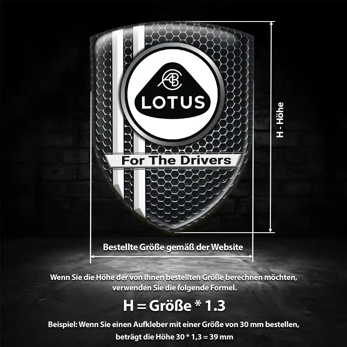 Lotus Emblem Aufkleber Wappen Edles Design